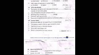 6th Science 2nd Mid Term Test 2022 Original Question Paper Tirupattur District English Medium [upl. by Borries]