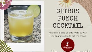 Citrus Punch Cocktail  Citrus Tequila amp Vodka Cocktail Recipe  Adis Cocktails [upl. by Omer]