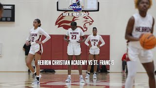 HEBRON CHRISTIAN ACADEMY VS ST FRANCIS GAME HIGHLIGHTS [upl. by Aleb]