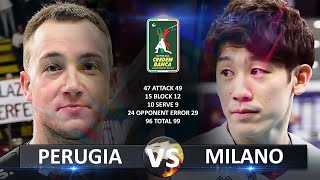 Perugia vs Milano  Italian Volleyball SuperLega 20232024 [upl. by Ion]