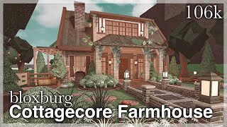 Bloxburg  Cottagecore Farmhouse Speedbuild exterior [upl. by Sandeep663]