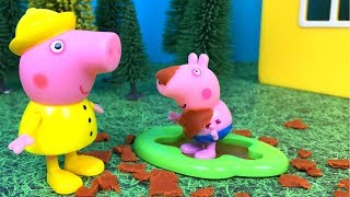 CUENTO DIVERTIDO CON PEPPA GEORGE Y MAMA PIG RESFRIADOS  JUGUETES DE PEPPA PIG EN ESPANOL [upl. by Miehar]