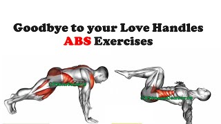 ABS Exercises  Goodbye to your Love Handles  Fitness Center [upl. by Ydisac]