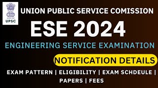 ESE 2024 Notification Out   Engineering Service Exam  UPSC  Tamil  Complete Details [upl. by Manup492]