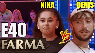 Farma 15 E40  Duel Denis vs Niky  Takýto výsledok nečakal nikto [upl. by Soirtemed218]