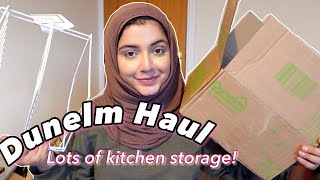 Dunelm Haul  Small kitchen organisation tips [upl. by Aramas293]