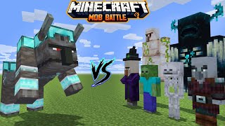 Ravager With Diamond Armor vs All Minecraft Mobs in minecraft battle  Warden  Mutant Mobs [upl. by Ardied131]