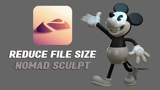 How to reduce file size easily in Nomad Sculpt [upl. by Analra789]