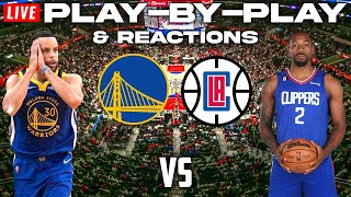 Golden State Warriors vs Los Angeles Clippers  Live PlayByPlay amp Reactions [upl. by Nabal998]