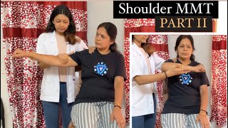 Shoulder abduction  horizontal abductionadduction mmt  manual muscle testing  physiotherapyPART2 [upl. by Yelnek886]