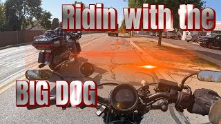 2023 Honda Rebel 500Motovlog 055Riding with the BIG DOG [upl. by Hutchins]