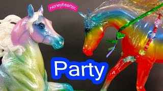 Breyer Horses Weather Girl Rainbow Meets Breyerfest SR Giverny  Holiday Party Video Honeyheartsc [upl. by Sausa]