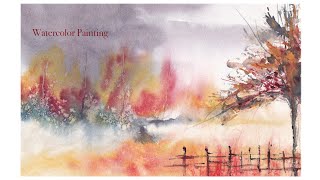 Watercolor Landscape [upl. by Gomar85]