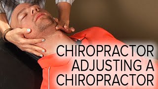 Chiropractic Spinal and Neck Adjustment on a Chiropractor Female Doctor Male Patient [upl. by Aicat]