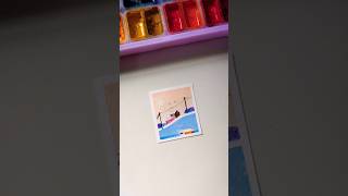 Gouachepainting🖌️✨art trending gouache gouachepainting shorts minipainting [upl. by Robers534]