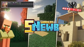 5 SHADERS NEWB TERBAIK MIRIP BSL  Di Minecraft 121  MCPE Render Dragon Low End Device [upl. by Atiken]