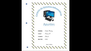 Carátula Tamaño Carpeta en Microsoft Word  Actualizado [upl. by Egedan]