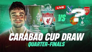 CARABAO CUP Quarter Finals LIVE DRAW 🏆 [upl. by Icam157]