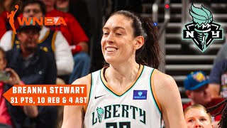 Breanna Stewart SPOILS Caitlin Clarks home opener with 30PIECE 😤  WNBA on ESPN [upl. by Adleme]