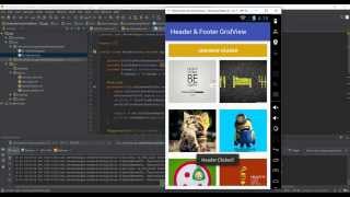 Android GridView with Header and Footer [upl. by Ahseym370]