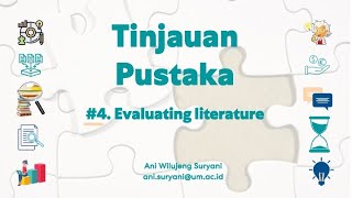 Tinjauan Pustaka 6 Mengevaluasi artikel jurnal [upl. by Dachi]