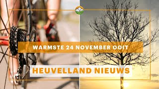 Heuvelland Nieuws Warmste 24 november ooit [upl. by Victor]