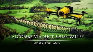 Balcombe Viaduct Ouse Valley Viaduct Drone Flight [upl. by Salinas]