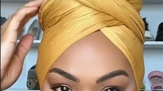 3 EASY HEAD WRAP STYLES FOR CURLYSHORT HAIRS [upl. by Ijar273]