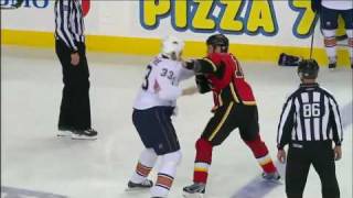 Steve MacIntyre vs Brian McGrattan Oct 24 2009 [upl. by Helli]