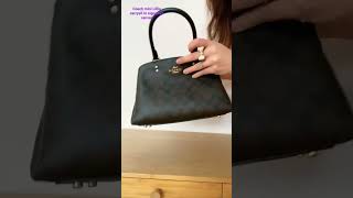 Unboxing Coach mini Lillie carryall in signature canvas [upl. by Statis]