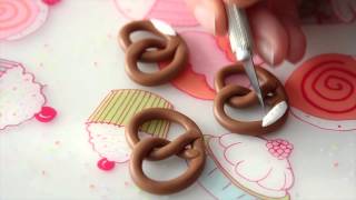 Tuto bijoux fimo  des bijoux Bretzel [upl. by Adella495]