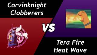 WCL 14 Week 3 Feature Match Corviknight Clobberers vs Tera Fire Heat Wave [upl. by Anaujit]