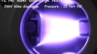 TE N2 laser discharge tests [upl. by Joycelin]