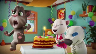 🎂 Super Birthday Cake 🎂 Talking Tom Shorts Cartoon Episode 44 [upl. by Ranilopa980]