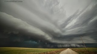 Jawdropping structure on mothership supercell storm  Easter 2014 [upl. by Arsi]