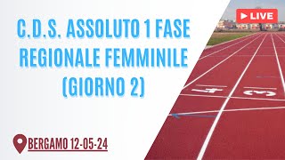 CDS ASSOLUTO 1 FASE REGIONALE FEMMINILE GIORNO 2 [upl. by Adamski]