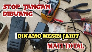 servis dinamo mesin jahit mati totalgampang untuk diperbaiki nya [upl. by Naesar730]