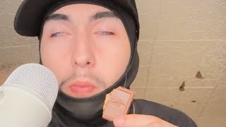 ASMR Ghirardelli Chocolate Squares Milk Chocolate Sea Salt Carmel Review [upl. by Yobybab654]