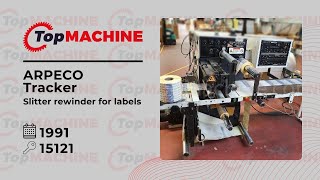 ARPECO Tracker Slitter rewinder for labels used [upl. by Noeruat]