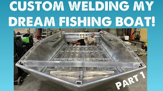 EXTRA WIDE 17 Custom Welded Boat Build  Part 1 [upl. by Mauro]