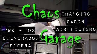 How to Change Cabin Air Filters  ‘99 to ‘02 SilveradoSierra [upl. by Alamap946]