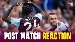 POST MATCH REACTION Leicester City 12 Aston Villa [upl. by Shannon]