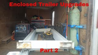 Enclosed Trailer  Part 2  Start to customize upgrade and modify [upl. by Rednave]