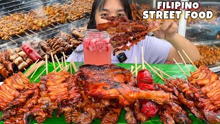 ASSORTED FILIPINO IHAW  IHAW STREET FOOD MUKBANG PINOY MUKBANG [upl. by Acinat]