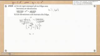 Matematik 5000 Ma 2c Kapitel 2 Potensfunktioner och exponentialfunktioner 2424 [upl. by Neumark]