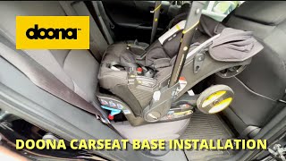 Doona Carseat Base Installation [upl. by Cirtap246]