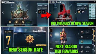 BGMI NEW SEASON BIG CHANGES 😱  BGMI NEW SEASON TIMINGS RELEASE DATE  BGMI C6S16 TIER REWARDS🔥 [upl. by Court395]