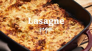 Diese vegane LASAGNE werdet ihr lieben mit cremiger Béchamelsauce [upl. by Rafaellle]