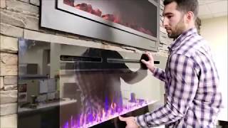 How to Install a Touchstone Sideline Series Electric Fireplace [upl. by Congdon]