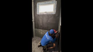 Installing a shower pan liner [upl. by Enyak]